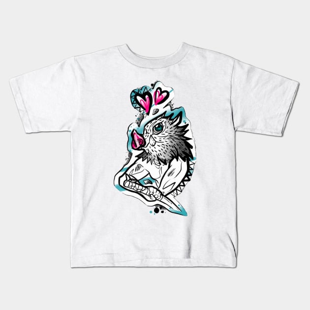 inosuke Kids T-Shirt by i want money